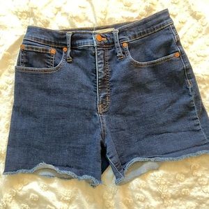 Madewell high rise denim short 28.